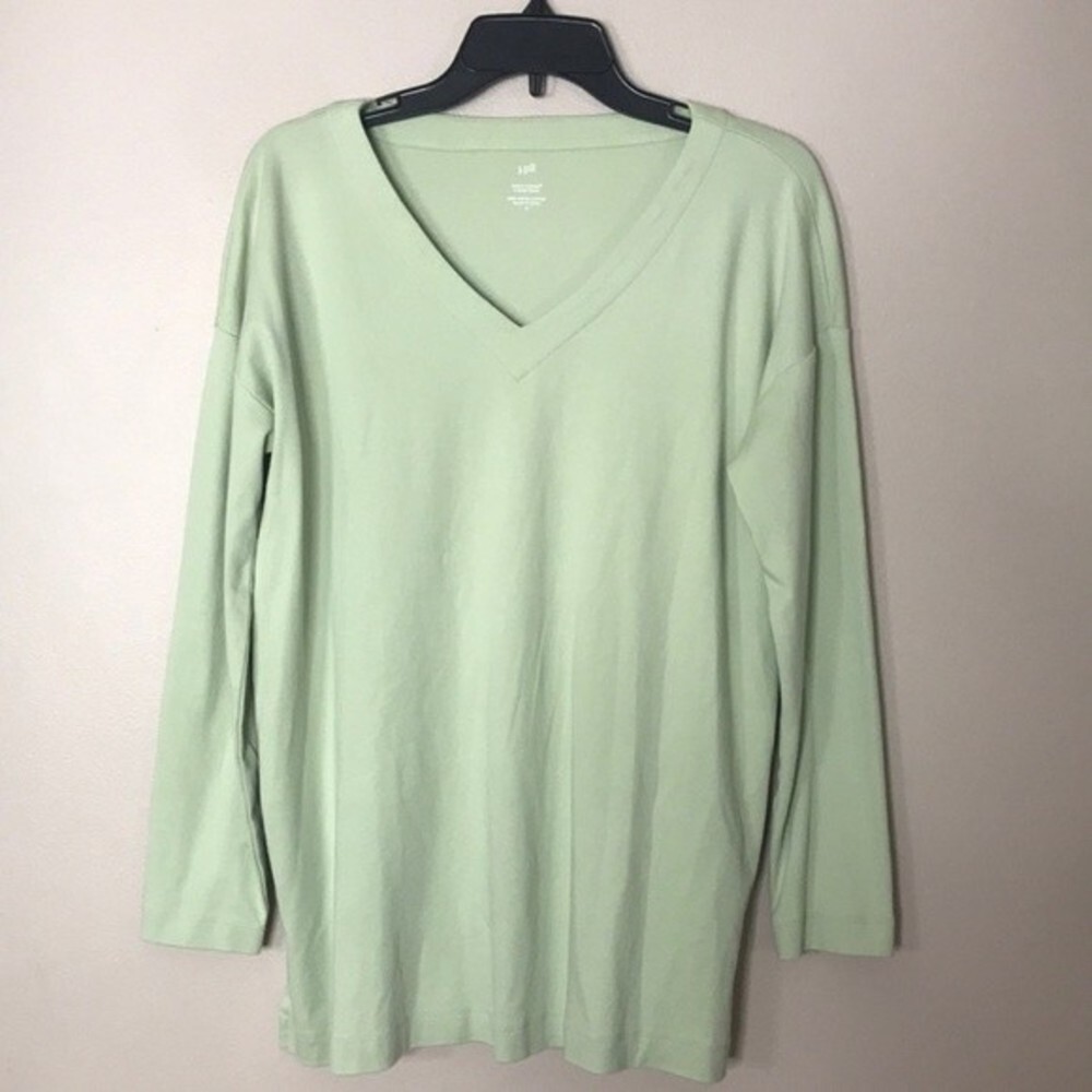 J Jill 100% Supima cotton simply supima v neck tunic size medium